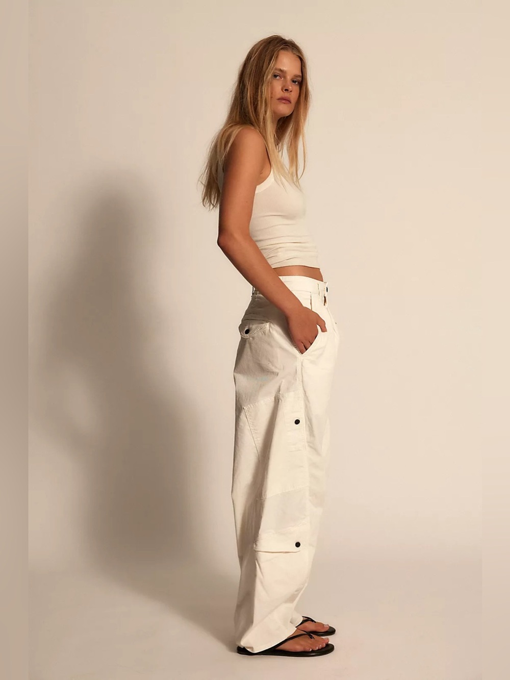 Free People Citizens of Humanity Flight Pant Plaster 26 NWT $358